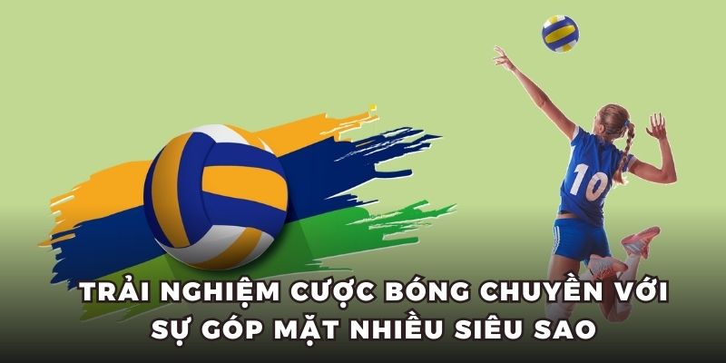 Trải nghiệm cược bóng chuyền với sự góp mặt nhiều siêu sao
